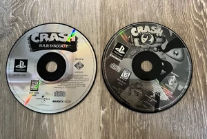 CRASH Bandicoot 1 und 2 SET 2 Spiele Sony PlayStation - Bild 1 von 2
