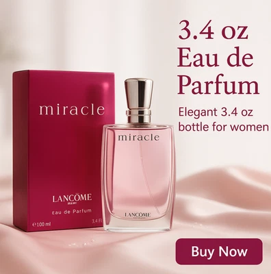 Lancome Miracle Eau De Parfum 100 ml Spray 3.4 OZ para Mujer Nueva Caja Sellada Foto 1 de 4