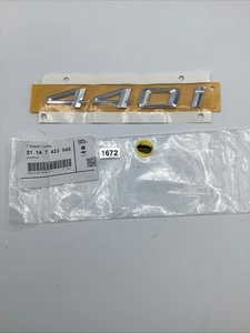 BMW F32 F33 F36 440i GC xDrive 440i emblema tapa maletero trasero 51147423949 NUEVO OEM - Imagen 1 de 2
