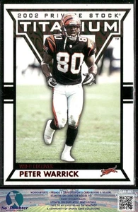 2002 Pacific Private Stock Titanium #23 Peter Warrick Red SN /275 Bengals 6.2D - Picture 1 of 2