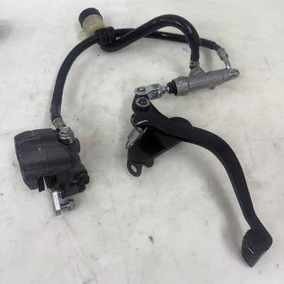 Kawasaki Z125 Pro complete Rear Brake Assembly Master Pedal Caliper OEM - Image 1 of 4