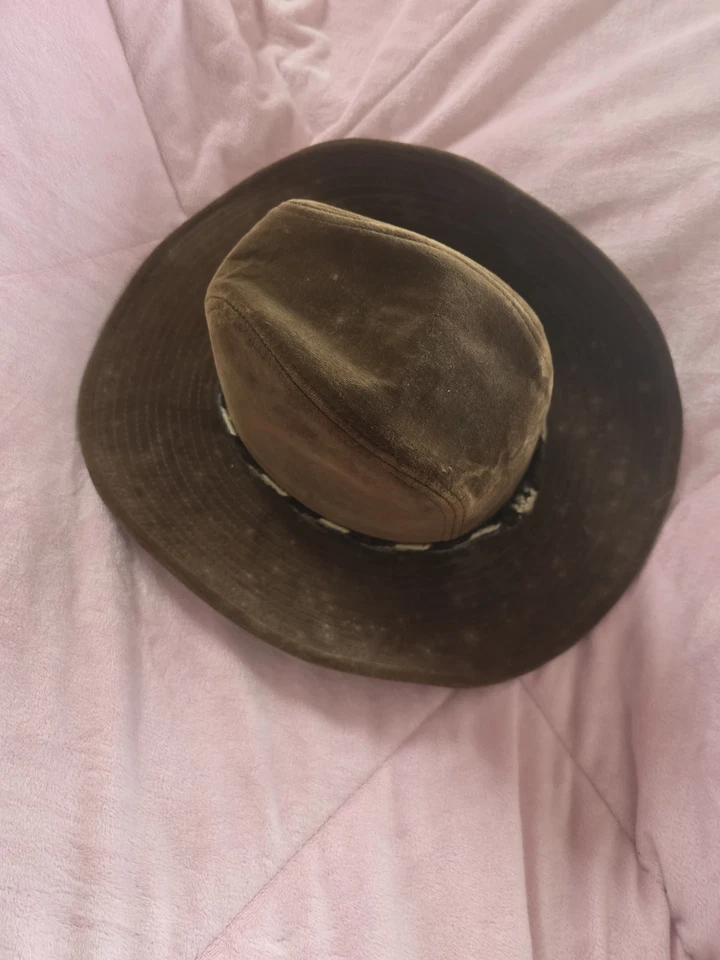 Stetson Hat Brown Velour Med 71/8 70s Western Cowboy VTG Rockabilly RETRO - Image 1 of 4