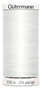 Gutermann 250P-20 Sew-All Thread 274yd-Nu White (5Pk) - Picture 1 of 1