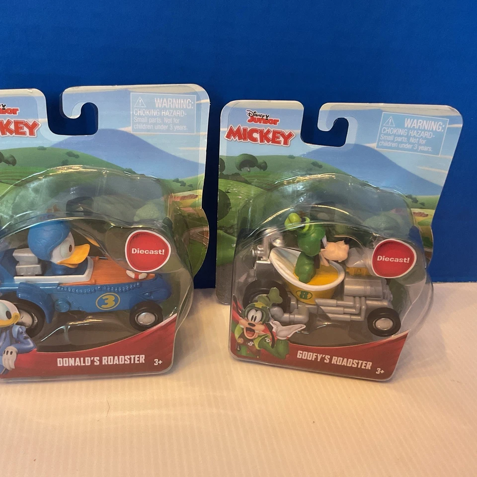 Disney Junior Mickey Diecast Donald's Roadster Donald Duck Fast