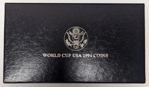 1994 World Cup USA Silver and Clad 2 Piece Proof Set - Picture 1 of 5