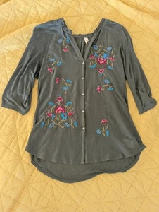 Anthropologie kleine bestickte Bluse EUC 118 $ - Bild 1 von 5