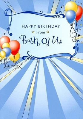SPECIAL THOUGHTS Happy Birthday From Both of Us - Birthday Greeting Card - 390D