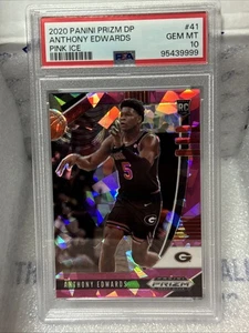 Anthony Edwards 2020-21 Panini Prizm Draft Rookie Pink Ice RC PSA 10  - Bild 1 von 2