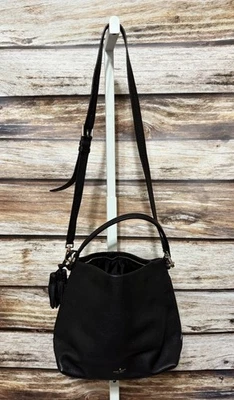 KATE SPADE NY Hobo Bag Black Pebbled Leather Orchard Natalya EUC - Image 1 of 4