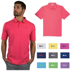 Black Clover Mens Everyday Performance Polo Shirt Short Sleeve Golf Casual Top - Picture 1 of 31