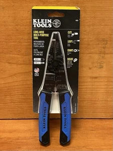 Klein Tools 1025 Long Nose Multi-Purpose Wire Stripper-Cutter-Crimper-Shears - Picture 1 of 3