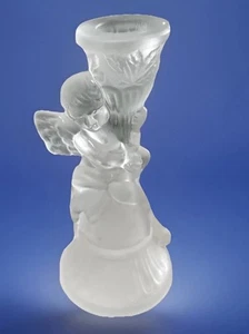 Vintage Milchglas Engel Kerzenhalter Weihnachten Urlaub Deko - Bild 1 von 10