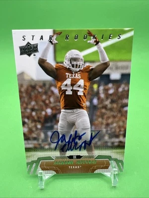 Autógrafos Jackson Jeffcoat 2014 Upper Deck Star Rookies #114 Texas Longhorns Foto 1 de 3