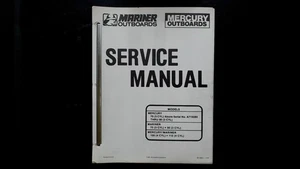 Manual de servicio fueraborda Mariner Mercury 90-13645-1 1991 modelos de 3-4 cilindros - Imagen 1 de 2
