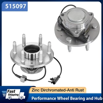 Par de bujes de cojinete de rueda delantera 2x2 para Yukon Tahoe Cadillac Escalade 2007-2014 Foto 1 de 4