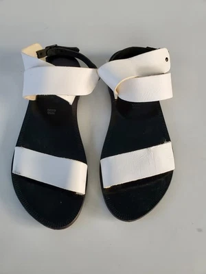 Женские туфли Joie a la Plage белая кожа с открытым носком ремешок на лодыжке размер 37 США 6,5–7 - Изображение 1 из 4