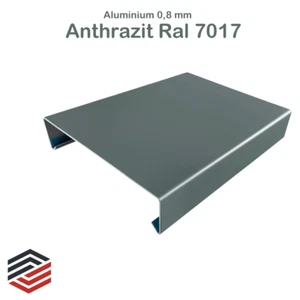 Mauerabdeckung Mauer Anthrazit Aluminium 2 Meter Attika Abdeckung RAL 7016 - Bild 1 von 6