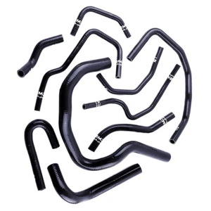 For Honda CRV CR-V MK1 B20 1997-2001 Black Silicone Radiator Heater Hose Kit - Foto 1 di 13