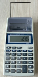 CITIZEN Electronic Calculator CX-77W 12 Digit Calculatrice Rechner Japan Chine - Photo 1/19