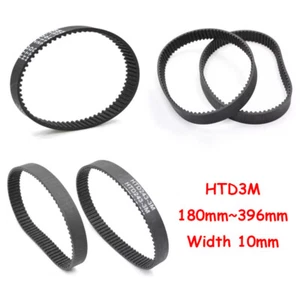 HTD3M Timing Belt 10mm Width Toothed Belt Close Synchronous Belt 180~396mm Long - Picture 1 of 7