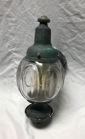 VTG Brass Cast Aluminum Onion Sconce Exterior Porch Light Fixture Old 1173-23B Cover