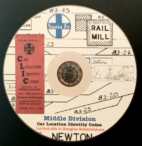 Atchison Topeka & Santa Fe 1987 Middle Division #1 CLIC Book  PDF Pages on DVD - Picture 1 of 7