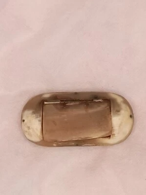 Boîte à tabac en corne naturelle - XIXe ou XXe siècle - Photo 1/4