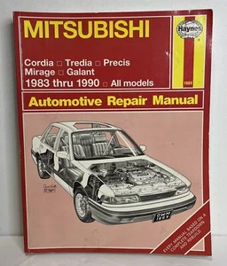 Haynes Mitsubishi Repair Manual 1983-1993 Galant Mirage Cordia Precis FWD Models - Foto 1 di 5