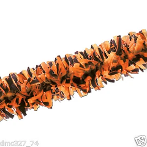 HALLOWEEN Decoration Vintage Like Garland Orange Black TISSUE FESTOONING 25 ft - Picture 1 of 1