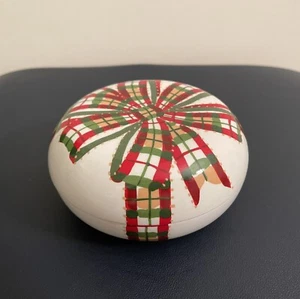 Tiffany & Co. Bone China Schottenkaro Schmuckschatulle. Vintage - Bild 1 von 8