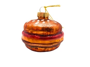 Burger Bauble Christmas tree decoration. Glass. Novelty. Retro. Fun - Picture 1 of 3