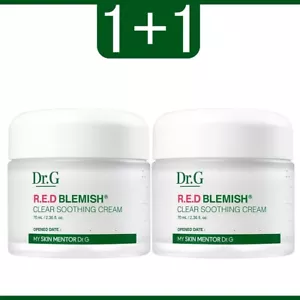 1+1 Dr.G Red Blemish Crema Lenitiva Trasparente 70ml Crema Viso Idratante - Foto 1 di 5