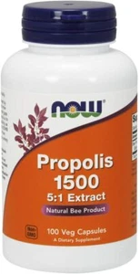 NOW FOODS, PROPOLIS 1500 5:1 Extract 100 Veg. Kapseln SUPER PREIS - Bild 1 von 4