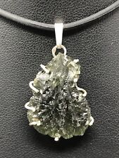 Moldavite 5.8g Silver Pendant ONLY *handcrafted* Beautiful!