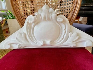 Stucco - Fassaden Barock Bekrönung 160-F89B aus Weissbeton Supraport 71cm - Bild 1 von 5