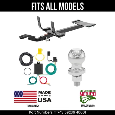 Enganche de remolque para BMW 325xi 01-05 cable de 4 pines bola de 178" se adapta a todas las curtas 2K 1,25" Foto 1 de 4