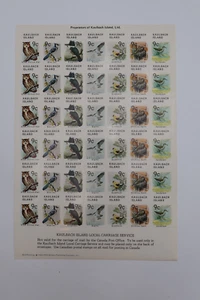 KAULBACH ISLAND 1971 9C SERVIZIO POSTALE LOCALE CARTOLINA FOGLIO DI 42 MNH - Foto 1 di 2