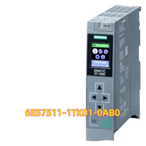 New Siemens 6ES7 511-1TK01-0AB0 S7-1500T, CPU 1511T-1 PN 6ES7511-1TK01-0AB0 - Picture 1 of 5