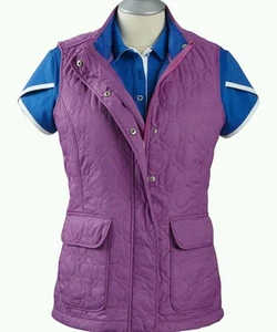 Gilet donna leggermente trapuntato nuovo con etichette Designer Clover by BOBBY JONES taglia S - Foto 1 di 1