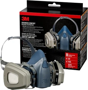 3M Advanced Comfort Wiederverwendbare Atemschutzmaske 7512P1-DC, OV/P95, Mdm, 1-Fcpc, 1-pr of - Bild 1 von 2