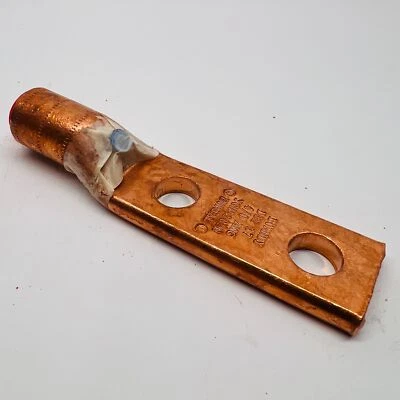 BURNDY YGHA282N 4/0 Compression CU Copper Ground Lug Terminal - Image 1 of 2