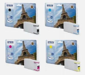 Original Encre Epson Pro WP4015dn WP4025dw WP4525dnf T7021 T7022 T0723 T7024 - Photo 1/3