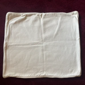 LAUREN Ralph Lauren Elfenbein Baumwolle Kissenbezug 26"x 22" Monogramm RLL - Bild 1 von 11