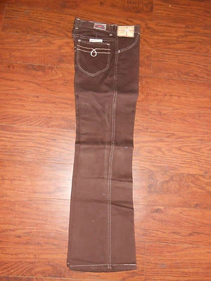 70s Vintage Original Wrangler Kids Looper Boot Flare Brown Jeans 12 Reg/14 Slim! - Image 1 of 4
