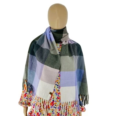 Camel Active Mujer Multicolor de Cuadros Punto Bufanda Chal Talla Única - Imagen 1 de 4