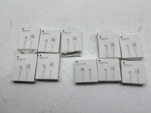 10 Apple Lightning to USB cable (1m/3ft .5m/1.5ft) MXLY2AM/A A1480 White - Picture 1 of 4