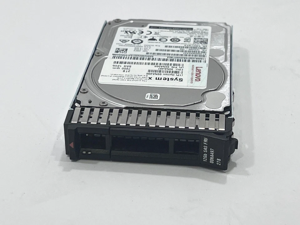 00NA497 - Lenovo 2TB SAS 7.2K 12GB/s 2.5" Nearline Hot Plug Hard Drive 00NA496 - Image 1 of 4