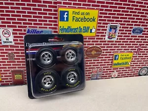 1/18 ACME CRAGAR DRAG WHEELS AND TIRE SET A1806410WDD DETROIT DIECAST EXCLUSIVE - Picture 1 of 18