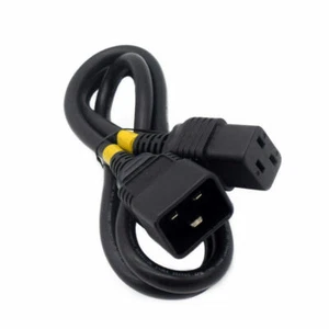 1.2M/3.9ft CAB-C19-CBN Cisco Cabinet Jumper Power Cable Wire C20 to C19 - Picture 1 of 3