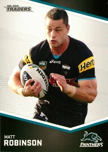 2014 PENRITH PANTHERS NRL Card MATT ROBINSON Traders - Bild 1 von 2